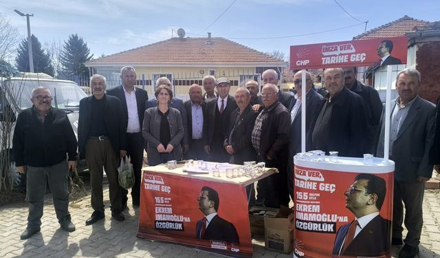Kırşehir ilçelerinde imza kampanyaları devam ediyor