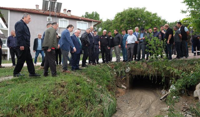 Doludan etkilenen köylerde incelemede bulundu