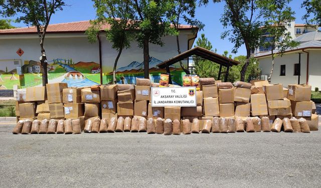 Aksaray’da 9 Ton 169 Kg Kaçak Tütün Ele Geçirildi