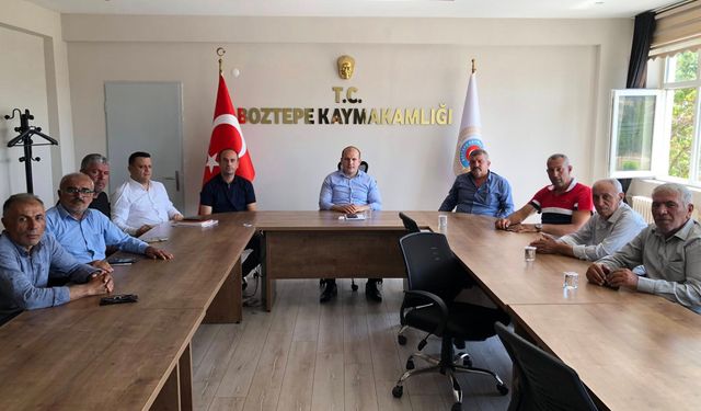 Boztepe Kaymakamlığı’ndan su sorununa acil müdahale toplantısı