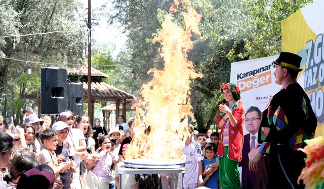 Çocuklar yaz okulları şenliğiyle eğlendi