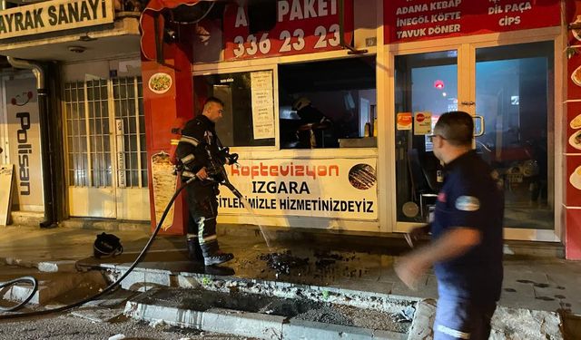 Köz nedeniyle çıkan yangın korkuttu