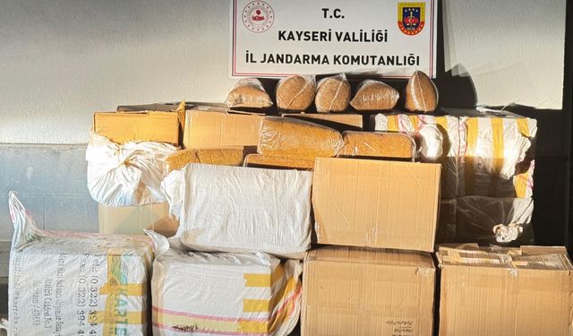 Otobüste kaçak tütün operasyonu: 750 kilo ürün yakalandı