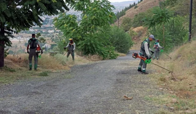 Yangın riskine karşı tedbir amaçlı temizlik yapıldı