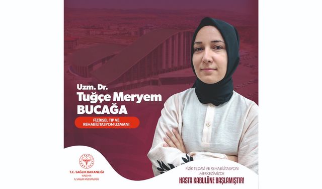 Uzm. Dr. Tuğçe Meryem Bucağa Hasta Kabulüne Başladı