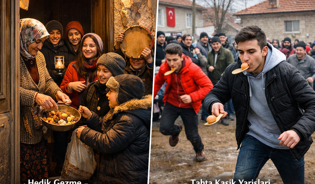 Kırşehir'de Yılbaşı Geleneği: Tahta Kaşık Yarışları ve Hedik Gezme