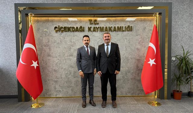 Spor İl Müdürü Çakmakçı, Çiçekdağı Kaymakamı’nı ziyaret etti