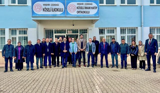 Eğitim yöneticilerinden Çiçekdağı ve Yerköy’de okul ziyaretleri