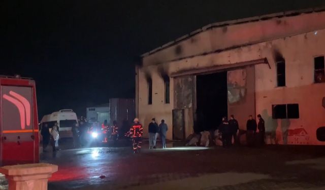 Mobilya Fabrikasında Alevler Geceyi Aydınlattı!