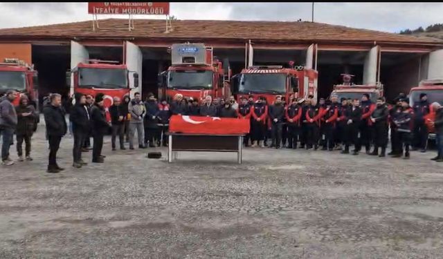 Beyin Kanaması Sonucu Hayatını Kaybeden İtfaiye Personeli İçin Tören Düzenlendi