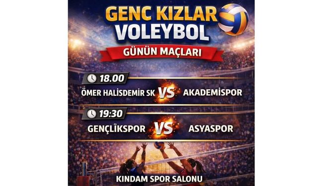 Genç kızlar voleybolda bugün 2 maç var!