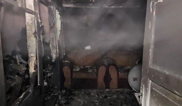 Sobadan çıkan alevler evi sardı: İtfaiye müdahale etti