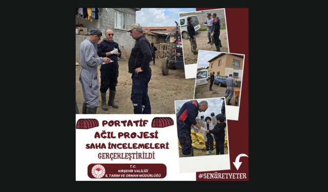 Kaman’da Portatif Ağıl Projesi İçin Saha İncelemeleri Yapıldı