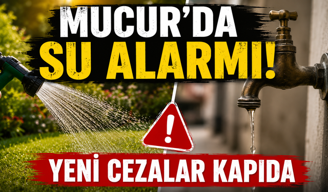 Mucur'da Su Alarmı!