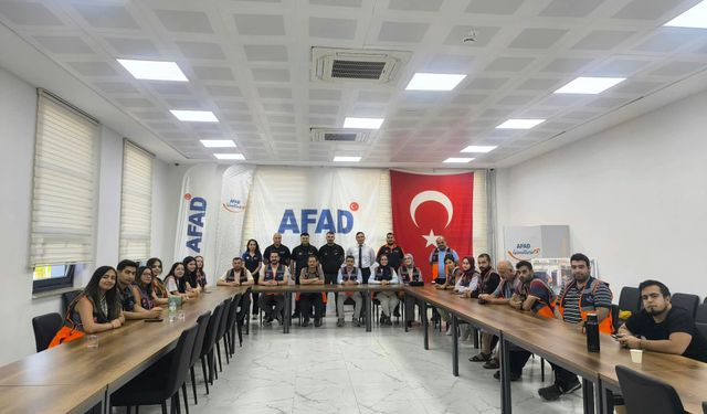 Kırşehir’de Destek AFAD Gönüllüsü Eğitimleri Tamamlandı