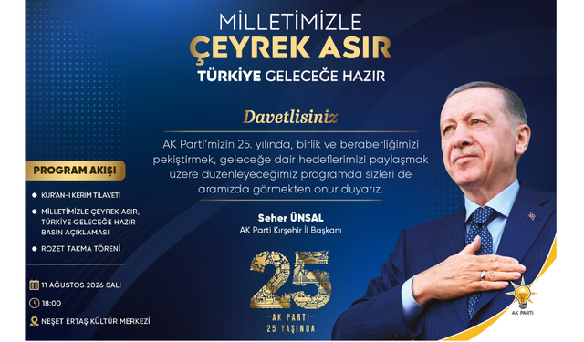 Kırşehir AK Parti’nin 25. yıl programına hazırlanıyor