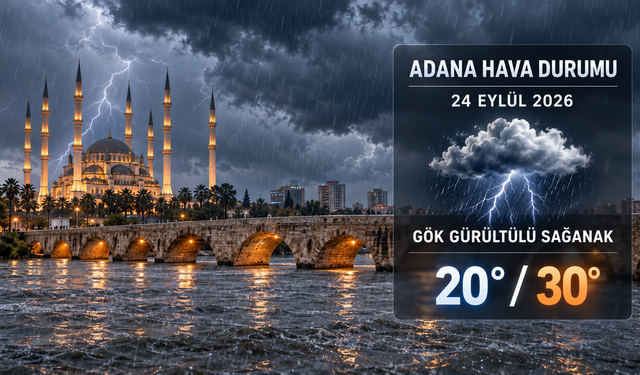 Adana’da bugün sağanak var mı? 24 Eylül hava durumu açıklandı