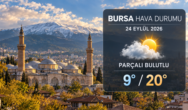 Bursa’da bugün yağmur var mı? 24 Eylül hava durumu ve sıcaklık