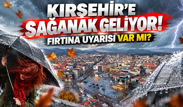 Kırşehir’e Sağanak Geliyor! Sıcaklık 7 Dereceye Düşecek: Fırtına Uyarısı Var mı?