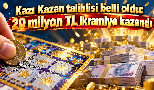 Kazı Kazan talihlisi belli oldu: 20 milyon TL ikramiye kazandı