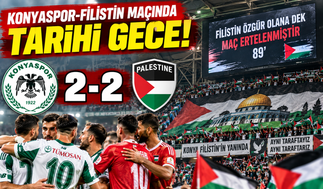 Konyaspor-Filistin maçı kaç kaç bitti? Konyaspor-Filistin maçı neden 89. dakikada bitti? Konyaspor-Filistin maçı izle
