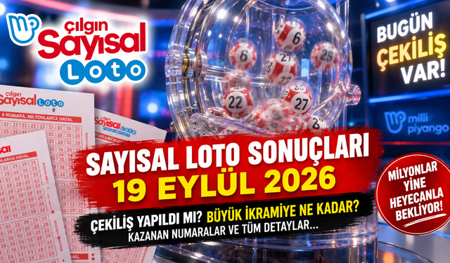 19 Eylül Sayısal Loto Sonuçları Açıklandı mı? Büyük İkramiye Ne Kadar, Çekiliş Saat Kaçta?