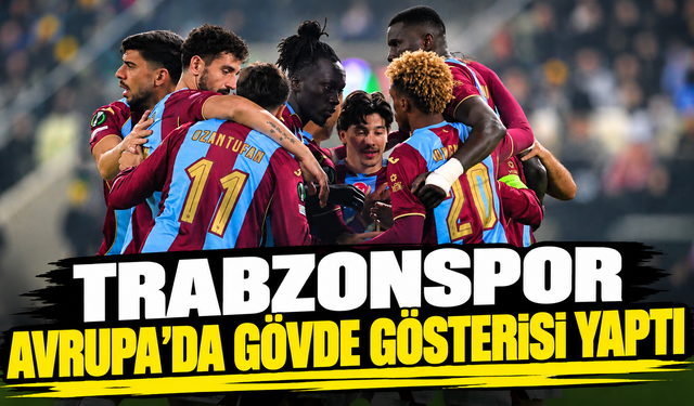 Trabzonspor Avrupa’da gövde gösterisi yaptı