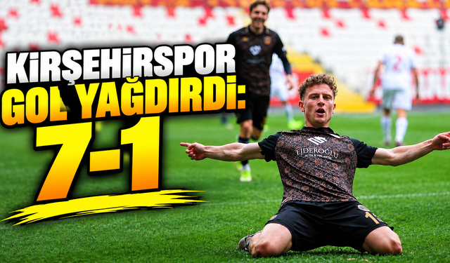 Kırşehirspor, Karaman deplasmanında gol oldu yağdı: 7-1