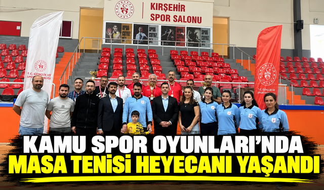 Kamu Spor Oyunları’nda masa tenisi heyecanı yaşandı