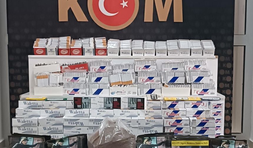Kırşehir'de kaçak sigara ve tütün operasyonu