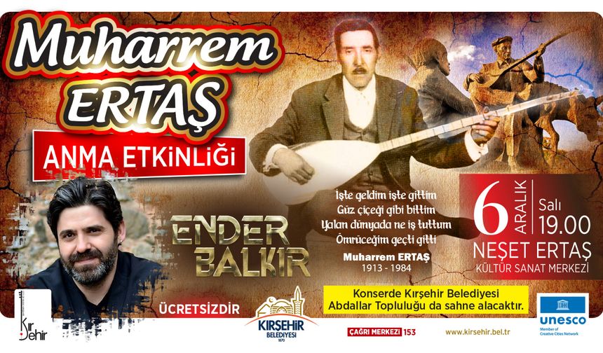 Muharrem Ertaş’ı anıyoruz…