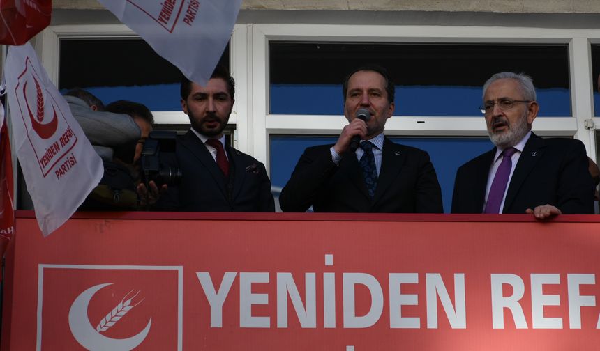 Yeniden Refah Partisi Genel Başkanı Erbakan Kırşehir'deydi