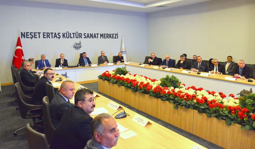 Kırşehir’de Bağımlılıkla Mücadele Koordinasyon Kurulu toplandı