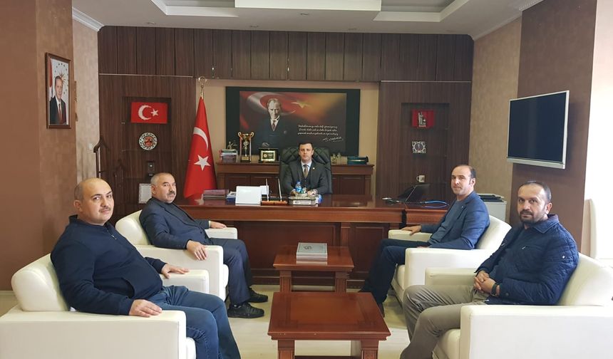 Memur-Sen Kırşehir Şube heyetinden Kaman Kaymakamı Kaya'ya ziyaret