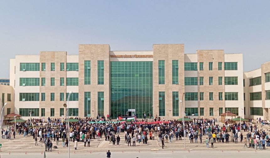 KAEÜ’de Gazze’deki katliama  karşı duran tüm dünyadaki  öğrencilere tam destek
