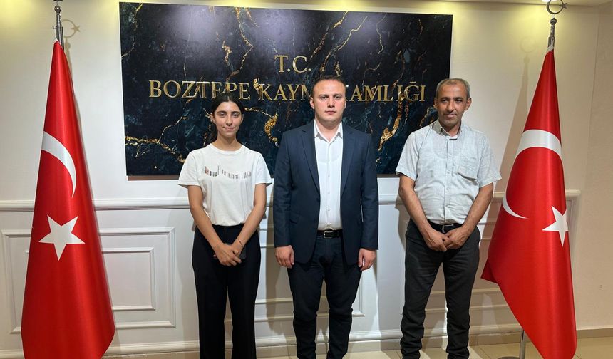 Boztepe’deki tıp öğrencisinden Kaymakam Erdem’e ziyaret