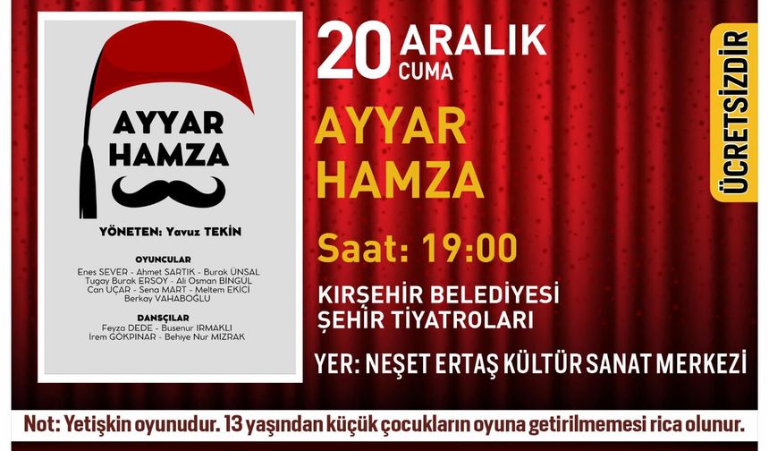 Festivalin son oyunu bugün sahnelenecek!