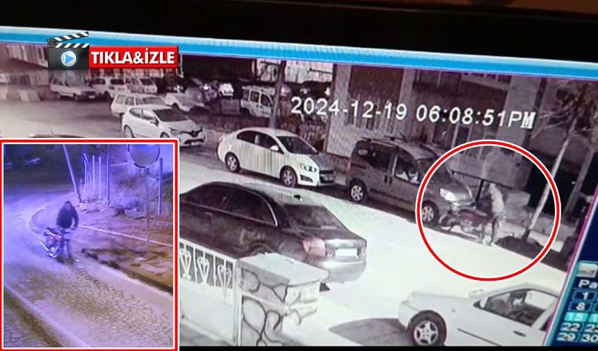 Kırşehir'de motosiklet hırsızlığı kameraya yansıdı