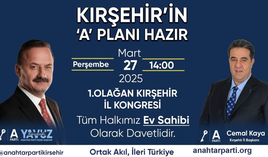 Kırşehir’in “A” Planı Hazır!..