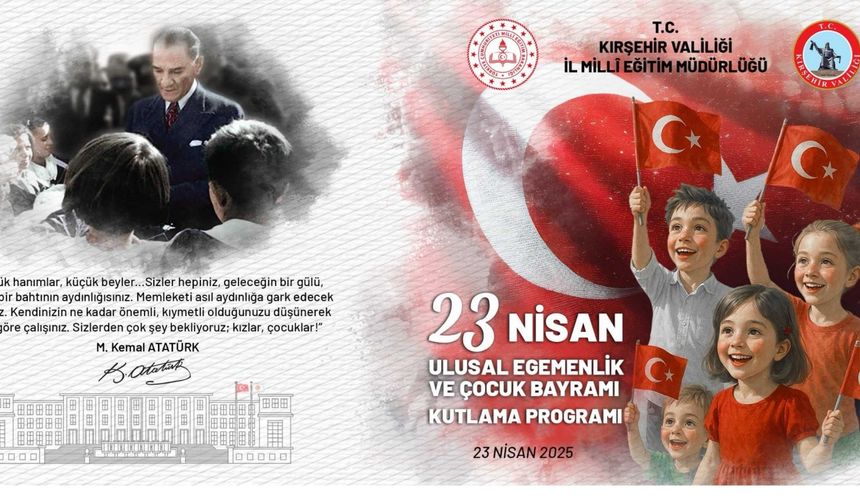 Kırşehir’de 23 Nisan Kutlama programı belli oldu
