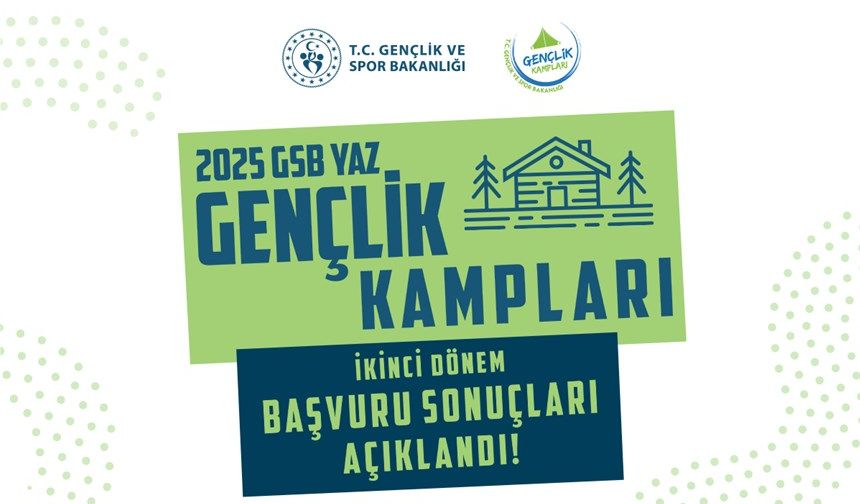 Gençlik kampları başvuru sonuçları açıklandı