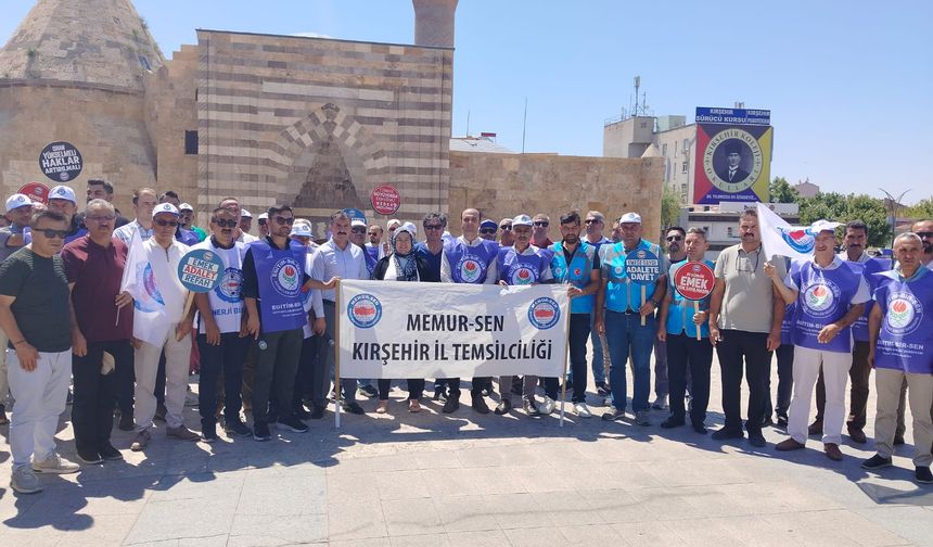 'Adil Teklif' için Kırşehir’de eylem yaparak açıklama yaptılar