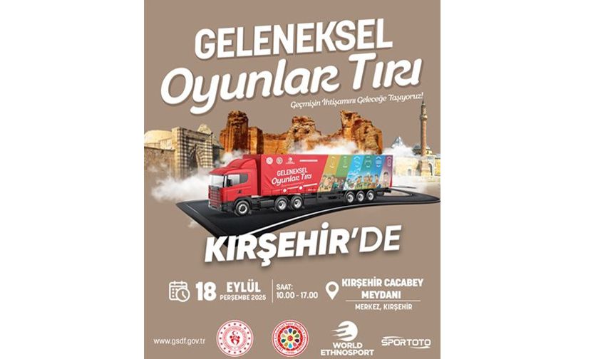 Geleneksel oyunlar tırı Kırşehir’e geliyor