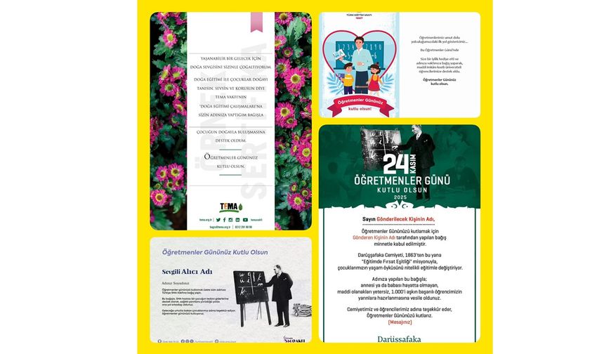 Kırşehir’de Öğretmenler Günü Telaşı: Hediye Yerine Umut Kartları