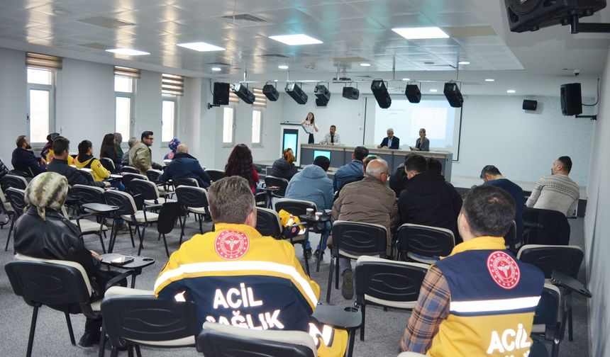 112 İstasyon Sorumluları ile Değerlendirme Toplantısı Yapıldı