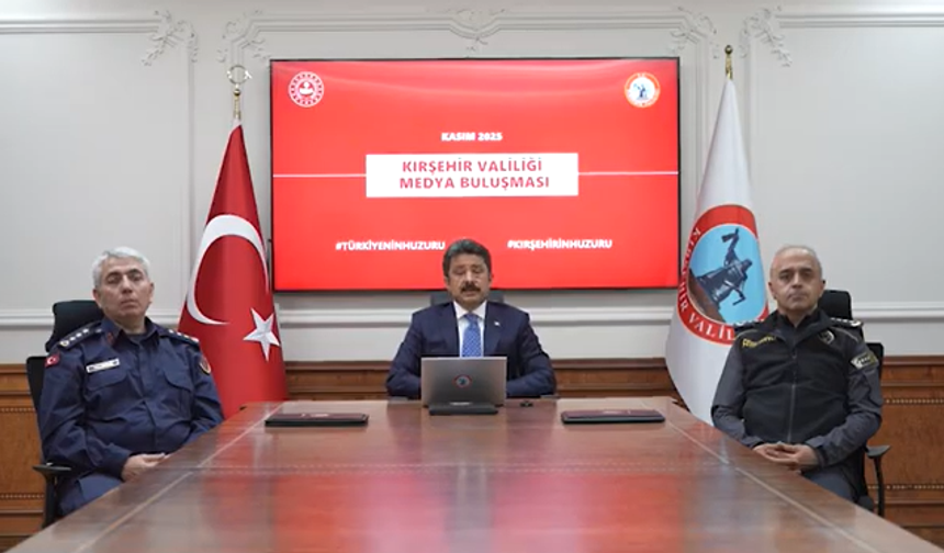 Kırşehir'de 2025 Kasım Ayı Asayiş Raporu Açıklandı