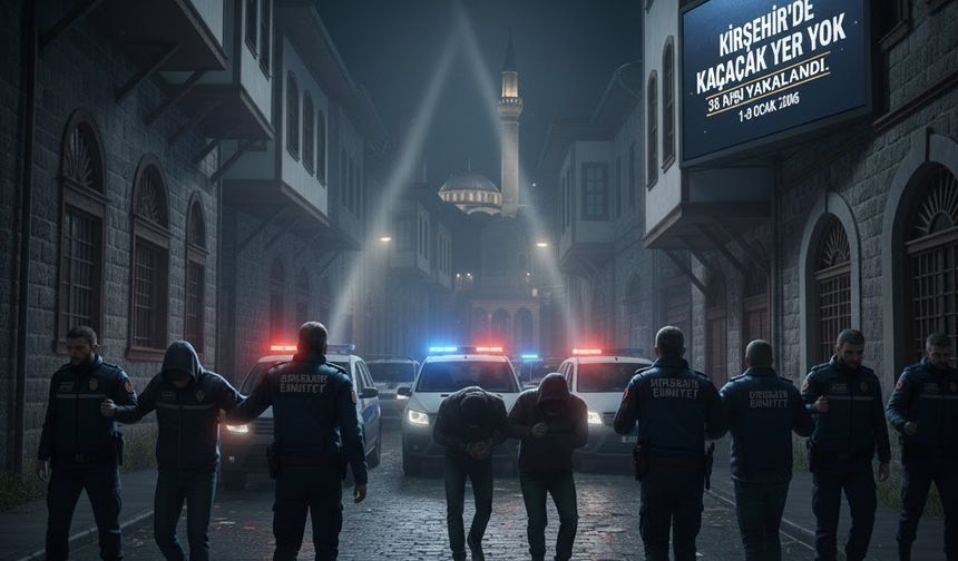 Kırşehir’de Kaçacak Yer Yok: 36 Kişi Yakalandı