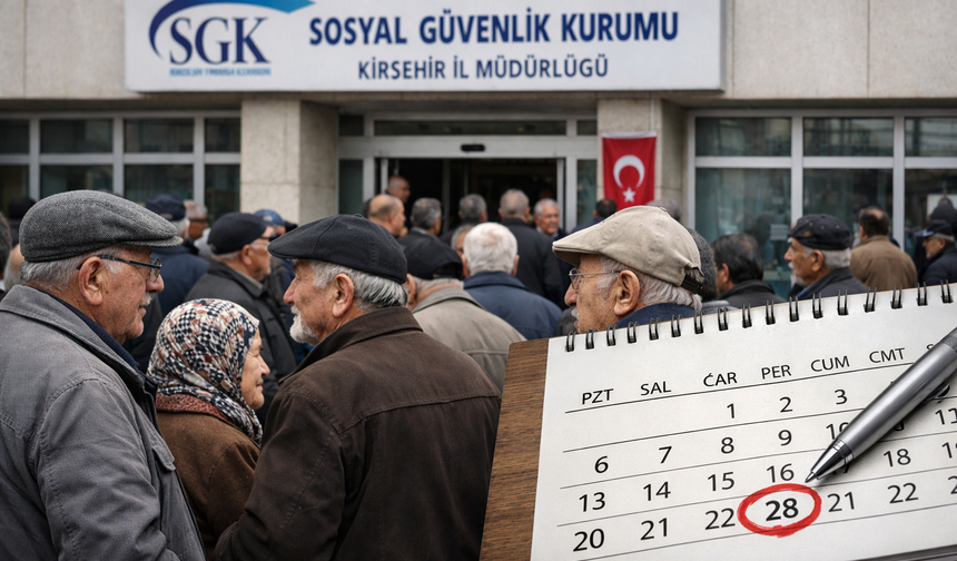 Kırşehir'de emekliler dikkat!.. Son gün 28 Şubat