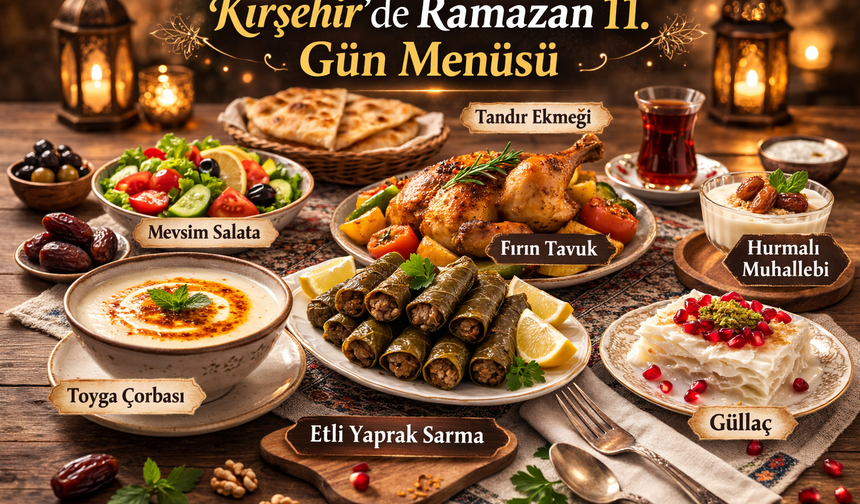 Kırşehir’de Ramazan 11. Gün Menüsü: Sofralara Lezzetli Dokunuş