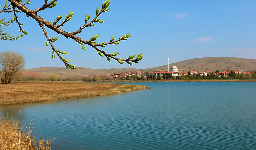 Kırşehir’de baharın ayak sesleri duyulmaya başlandı